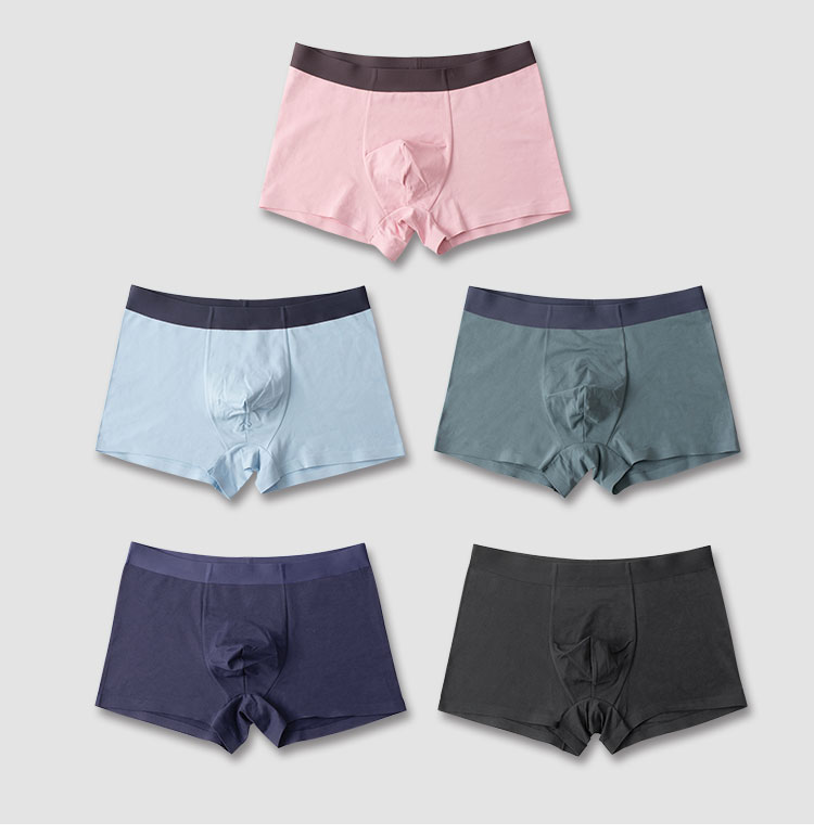 2 miếng Đồ lót nam chất lượng tốt Đồ lót nam bằng vải cotton thoáng khí thấm mồ hôi. - Vòng eo thấp quần lót nam