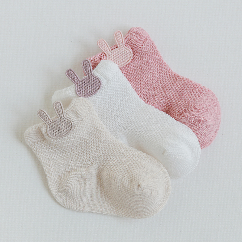 Baby Socks Summer Thin bông Breathable sơ sinh sơ sinh không xương Socks trai gái Socks Baby Socks Net Eye