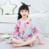 Childrens lụa bông pajama set boy mùa hè bảy tay áo trẻ em mùa hè mỏng mùa hè phù hợp với điều hòa không khí nam và nữ. 