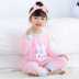 Bunny đồ ngủ trẻ em girlchildren mùa xuân và mùa thu mùa hè chúa mỏng mùa xuân dễ thương bông váy mùa xuân. 