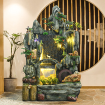 假山流水喷泉风水轮鱼池缸景观客厅阳台花园庭院落地大型招财摆件