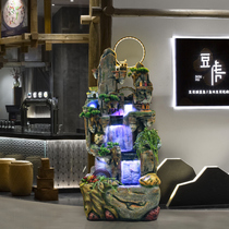 假山流水喷泉风水轮鱼池缸景观客厅阳台花园庭院落地招财摆件