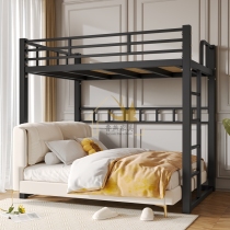 Bunk and bunk beds iron frame bed elevated bed sheet upper floor rental house space-saving small apartment double upper bunk pavilion apartment bed