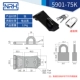 3 -INCH IRON BLACK+VISHING LOCK