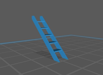 Stair climbing ladder simulation ship model