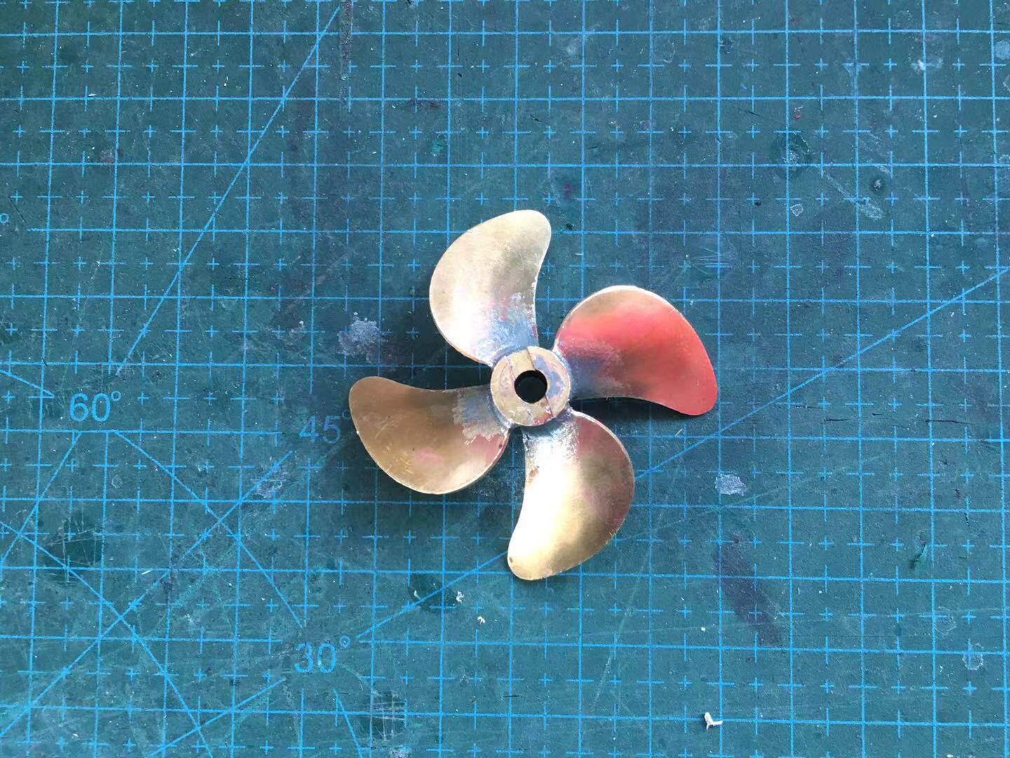 Sickle type copper propeller Welded copper paddle boat mold propeller Propeller