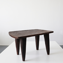 Collection of Things) Africa Imports of super large wood Milk Bench Side Table Solid Wood Tea Table Handmade Wood Carved Furniture Ornament Pendulum