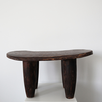 Collection of Things) Africa Import Big Hammer Grain Milk Stool Side Table Solid Wood Tea Table Handmade Wood Carved Furniture Ornament Swing