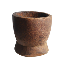 Set of objects) wabisabi WOOD BARREL Wood Barrel Containing Wood Mortar Flower Trough Hotel Minjuku Soft Fitting Space Swing