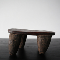 Collection of Things) African Imported Milk Bench Side Table Solid Wood Tea Table Handmade Wood Carved Furniture Ornament Home Soft Hem