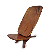 Collection of Things) Africa Imports senufo Nomadic Plugboard Chair Mali Original hand engraving folding chair Silence Wind