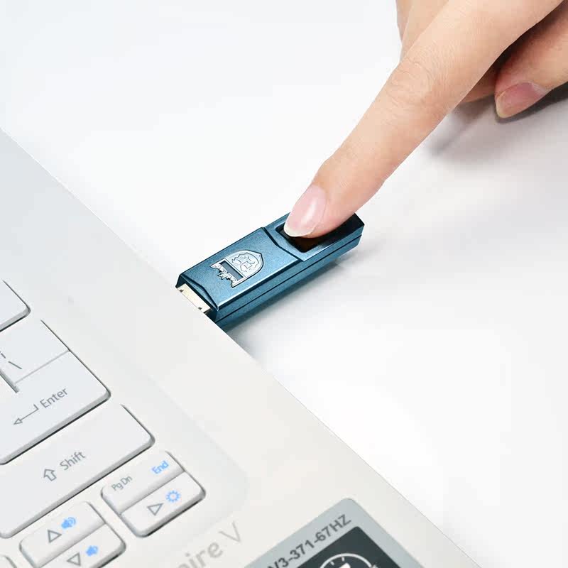 Damo Dimensity 16GB fingerprint recognition encrypted flash drive without password business office plastic shell USB3 0