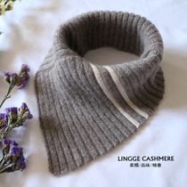 Childrens bib pure cashmere parent-child collar autumn and winter triangle color color false high collar warm knitted baby scarf