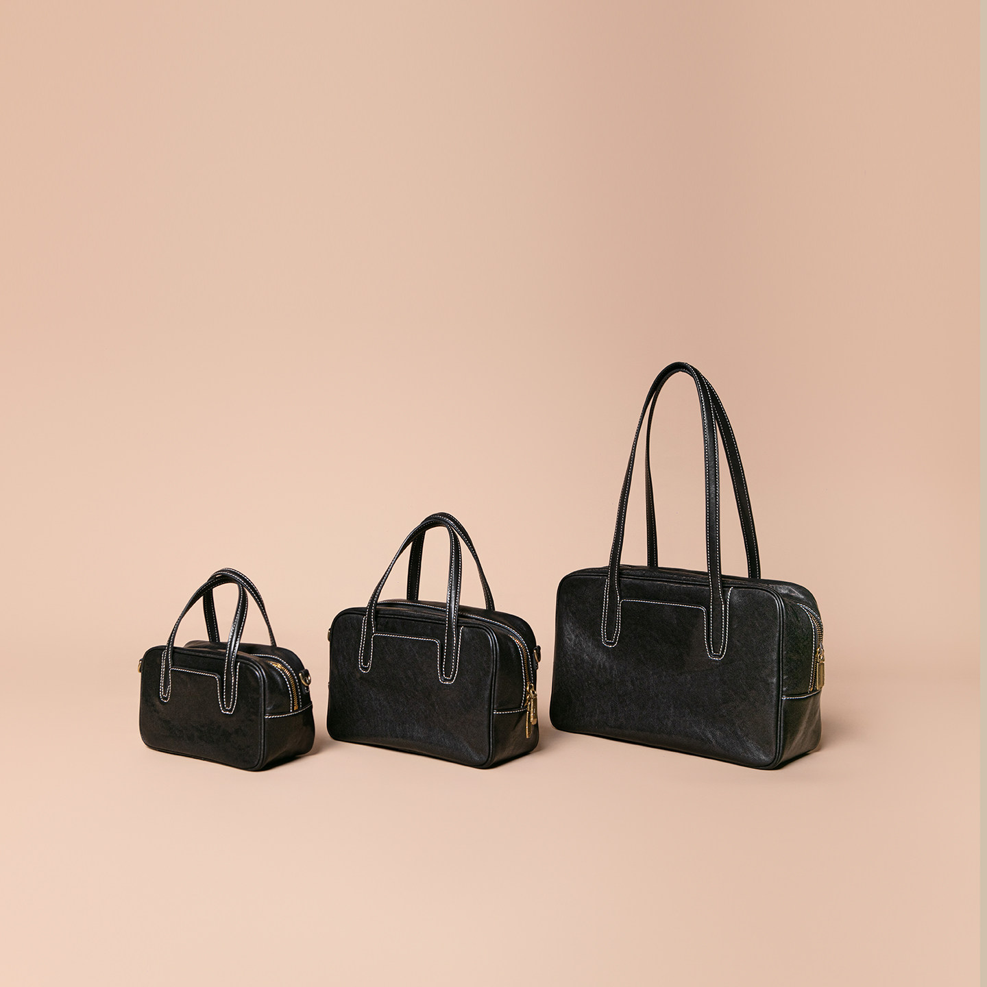 HERBAL HEAVEN Vegetable-Tanned Leather Boston Bag for Women, Zhao Zhaoyi Style Urban Minimalist Small Square Handbag - Thumbnail 4