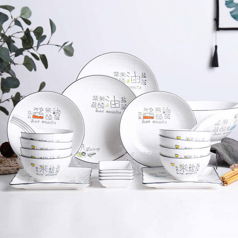 Creative Firewood Rice Oil Salt ceramic Home rice bowls Bowl Noodles Bowl Soup Bowl Sweet Bowl Deep Plate Baking Dish Baking Oven Baked Rice Dish