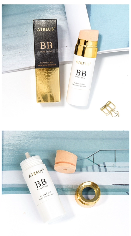 Thái Lan Atreus Regeneration BB Cream Lasting Concealer Dưỡng ẩm Lỗ chân lông vô hình Sửa chữa Kem nền làm sáng da 30g