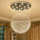 Crystal Chandelier, Round Dining Room Lamp, Modern Minimalist Bedroom Lamp, Duplex Staircase Lamp, Living Room Clothing Store Restaurant Chandelier