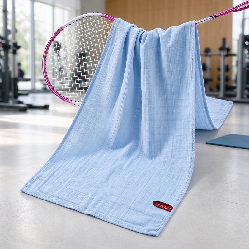 Pure Cotton Gauze Thin Sports Towel Running Sports Towel Wrist Towel Gym Extended Sweat Towel Absorbent Quick-Drying