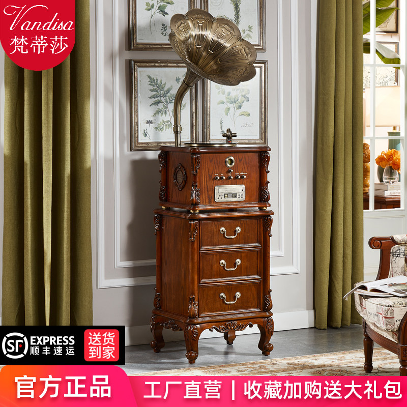 Vantisa antique gramophone vintage vinyl record machine Vintage record machine Audio big horn overweight subwoofer