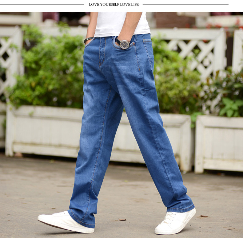 Jeans pour grands chantiers droite en vrac en coton pour été - Ref 1461716 Image 15
