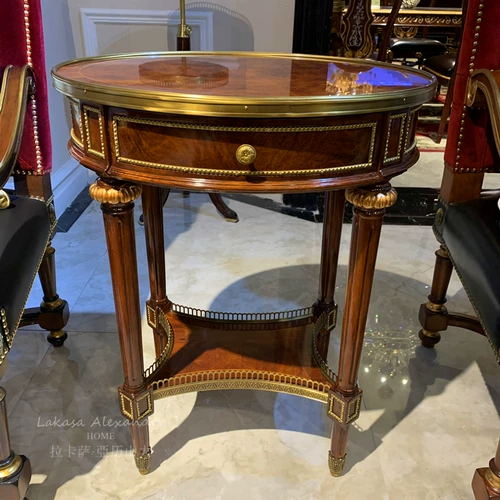 Овальный европейский стиль гостиная изысканный диван журнальный столик