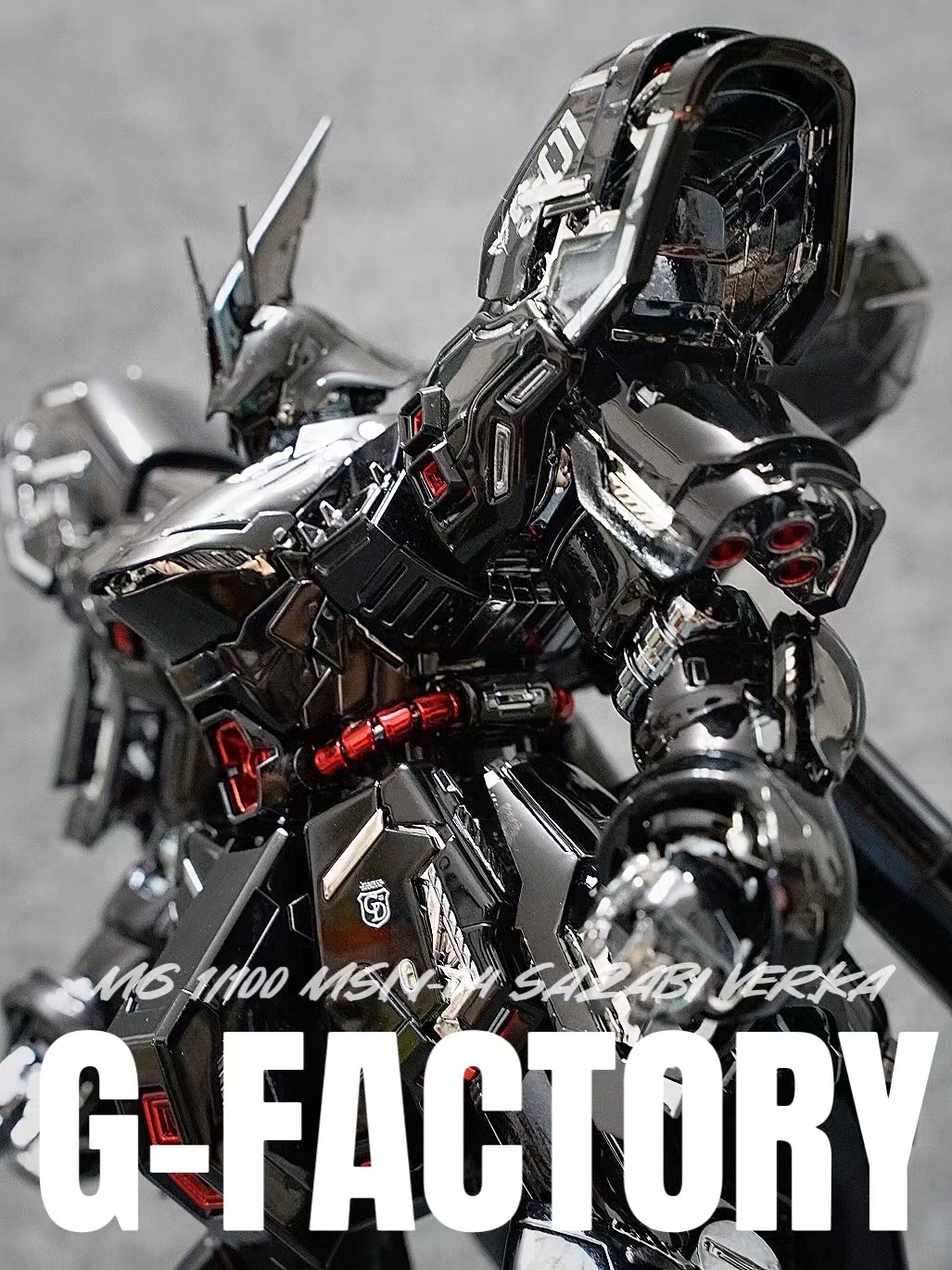 Gundam factory Bandai MG 1 100 SAZABI Sazabi Kasha electroplating sheet spray spot OEM