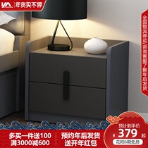 Z furniture flagship store double smoking bedside table cloth pattern gray cloth pattern