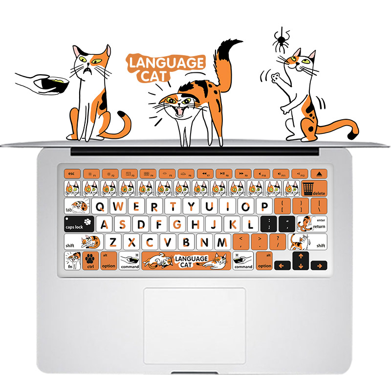 Suitable for MacBook air Pro keyboard film silicone protective film Apple notebook dustproof water cat