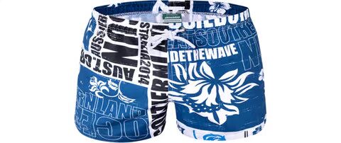Trọn gói hoa trăm màu xanh đầy đủ phiên bản Úc mới AUSSIEBUM quần bơi nam quần ngắn đi biển - Quần bãi biển 	quần áo đi biển gia đình	