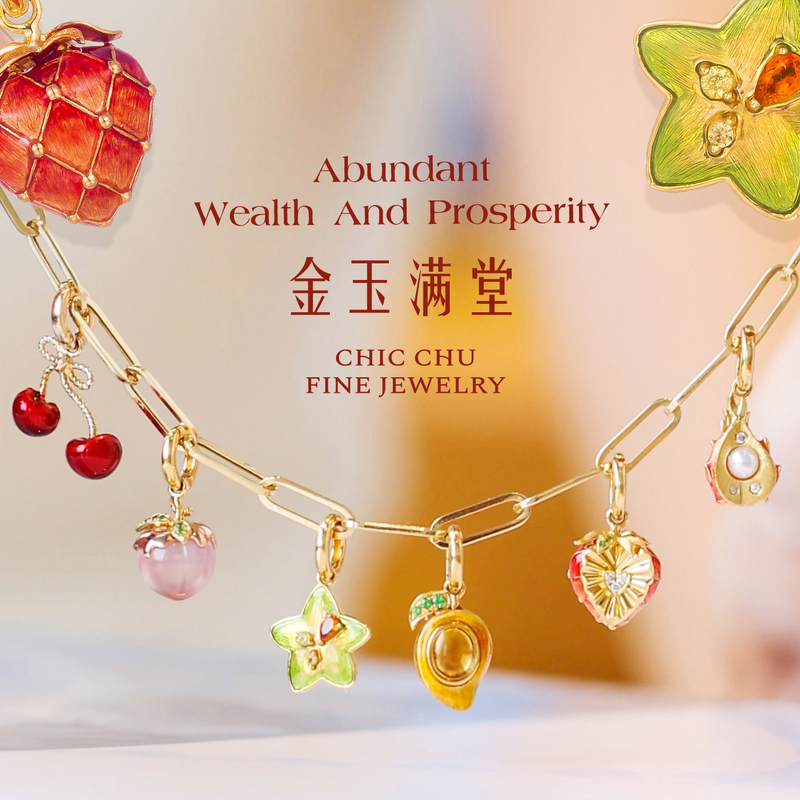 【Golden Treasures Abound】Instant Treasure Hunt 14K Gold Pendant Cute Necklace Bracelet DIY Pendant Self-Indulgence Gift