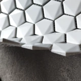 Aotint керамическая мозаика 3D трехмерная поверхность сверла скошенная шестиугольная шестиугольная плитка крыльцо фон настенная головоломка