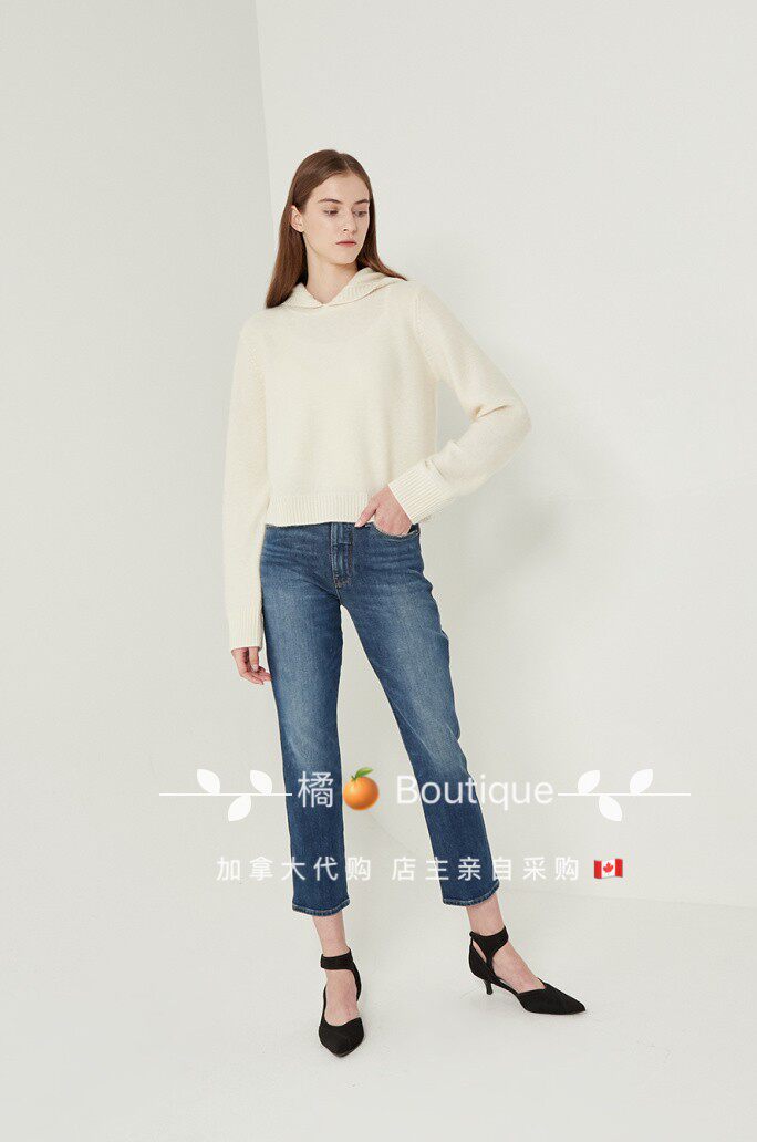 Сейчас*клуб Монако покупка товаров кашемир закрытый свитер Boiled Cashmere Hoodie 
