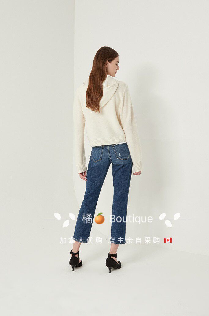 Сейчас*клуб Монако покупка товаров кашемир закрытый свитер Boiled Cashmere Hoodie 