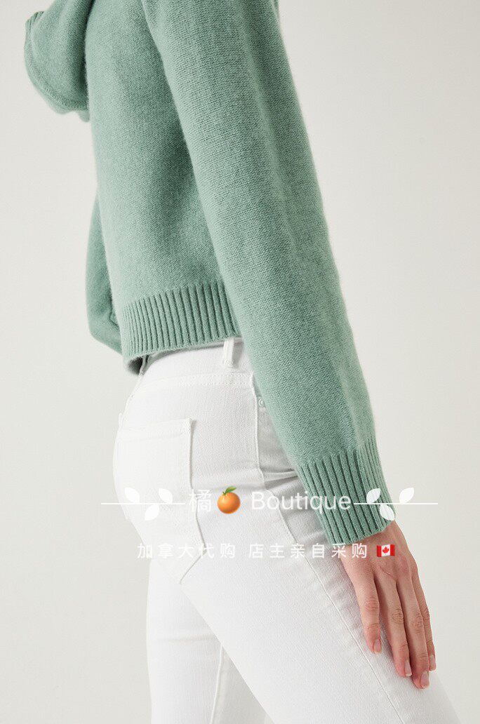 Сейчас*клуб Монако покупка товаров кашемир закрытый свитер Boiled Cashmere Hoodie 