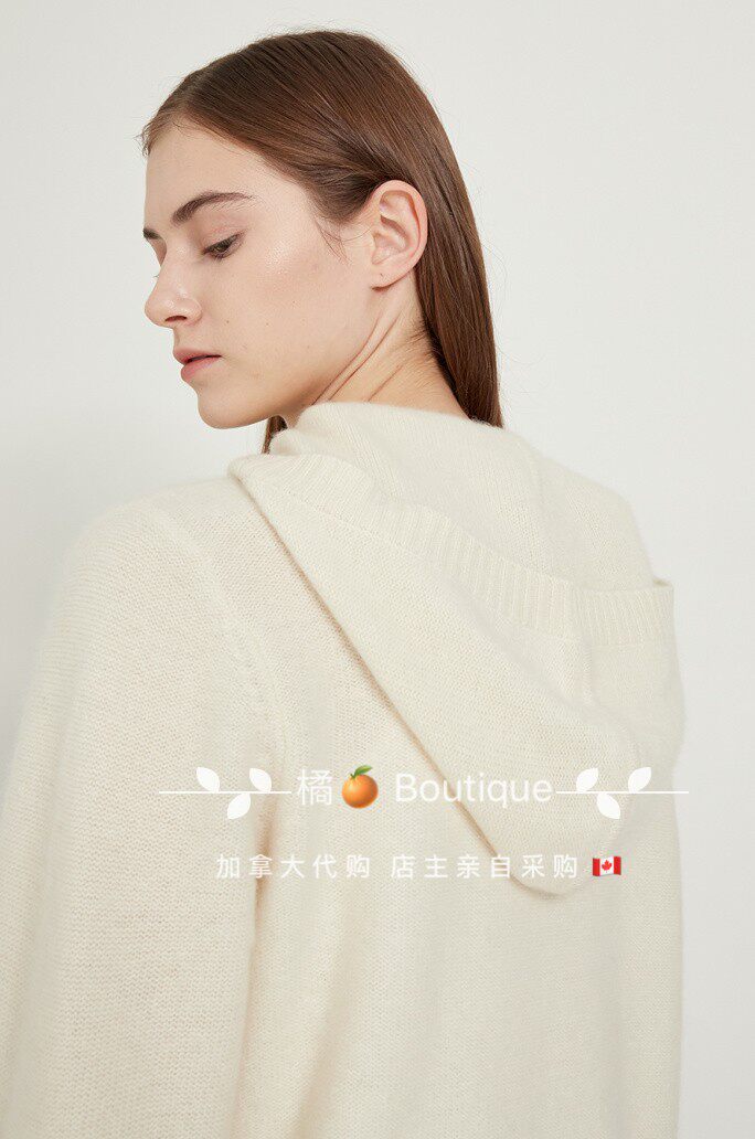 Сейчас*клуб Монако покупка товаров кашемир закрытый свитер Boiled Cashmere Hoodie 