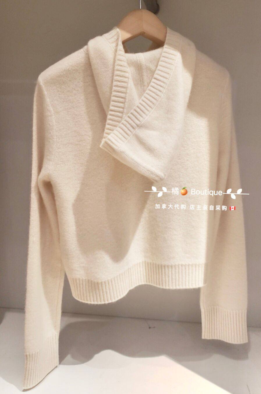 Сейчас*клуб Монако покупка товаров кашемир закрытый свитер Boiled Cashmere Hoodie 