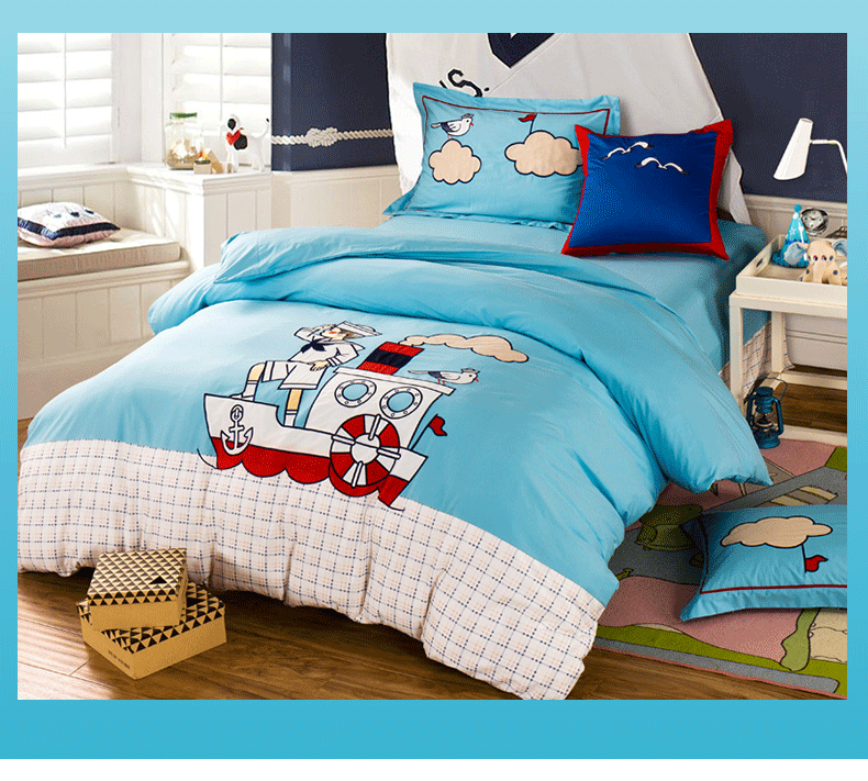 Bắc cực nhung phim hoạt hình trẻ em cotton bốn mảnh cotton giường đơn ký túc xá sinh viên quilt cover sheets bộ đồ giường