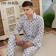 Đồ ngủ nam trung niên mùa xuân và mùa thu cotton dài tay XL trẻ trung áo len nam phục vụ nhà pijama nữ