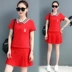 . Mùa hè 2018 phụ nữ mới phù hợp với quần vợt thể thao quần short váy ngắn tay phù hợp với váy ngắn quần vợt mùa hè - Trang phục thể thao