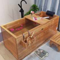 Muzhirun Club Oak Barrel Adult Bath Barrel Household Solid Wood Bathtub Wooden Bath Barrel Beauty Salon Bath Barrel