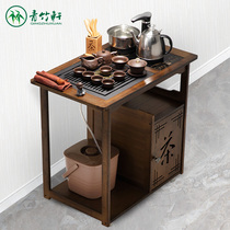 Wujinshi home tea table balcony mobile small tea table Chinese simple multifunctional coffee table tea set tea car