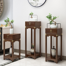 Fancy shelves indoor pots living room floor-to-ceiling style retro nostalgic flowers a few Chinese balcony flower stands