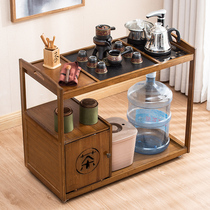 Mobile Tea Car Home Tea Table New Chinese Living Room Small Tea Table Kongfu Tea Kit tea with a few boiling water pots