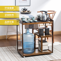 Mobile tea car home Tea Table wheeled tea cabinet tea tray set simple tea table automatic water supply one tea cart