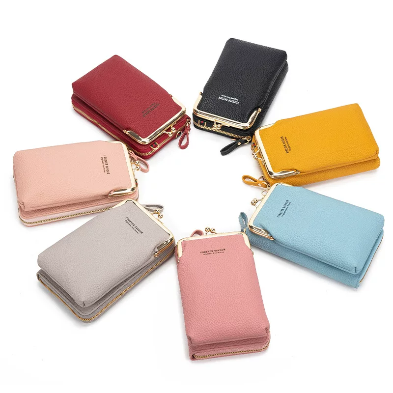 Wallet, small small bag, shoulder bag, touch screen