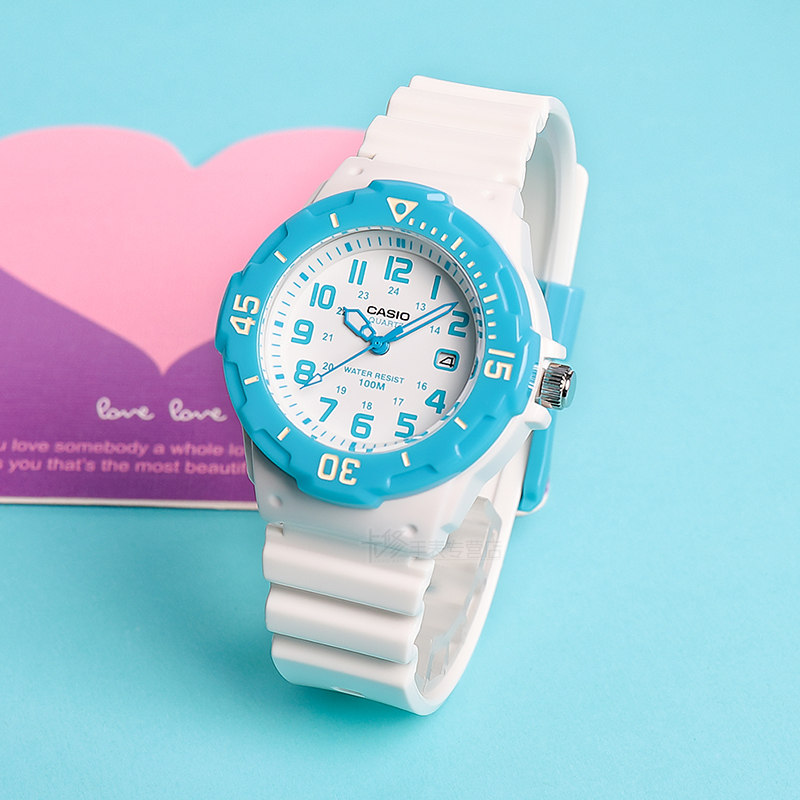 Casio Women's Watch Casio Fashion Sports Student Watch Women's Waterproof Kidsren's Student Watch Lrw-200H-7E2
