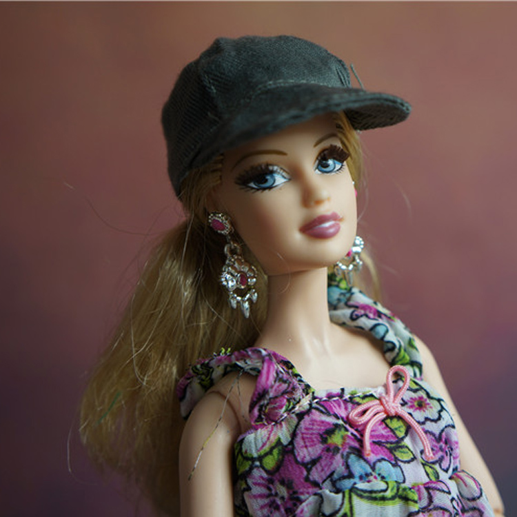 Dress Up House Barbie Doll Phụ kiện Barbie Phụ kiện Doll Hat Ken Sun Hat Mũ bóng chày mua phụ kiện búp bê đẹp