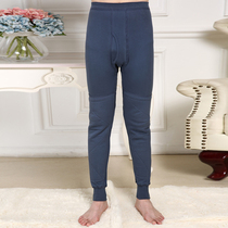  Lai Xiner mens cotton knee pads autumn pants plus fat increase warm pants Cycling middle-aged and elderly cotton knitted line pants