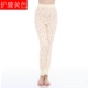 Lai Xiner quần nữ trung niên cotton dài đến đầu gối Quần lưng cao và quần legging sau quần cotton