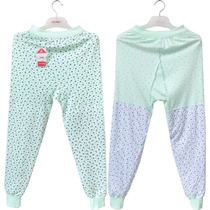  Lai Xin children middle-aged and elderly cotton knee pads autumn pants high waist warm front and rear leggings cotton thread pants underwear